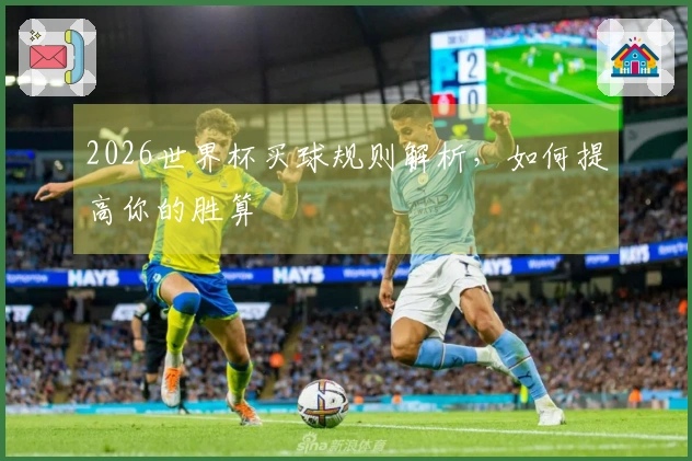 2026世界杯买球规则解析，如何提高你的胜算
